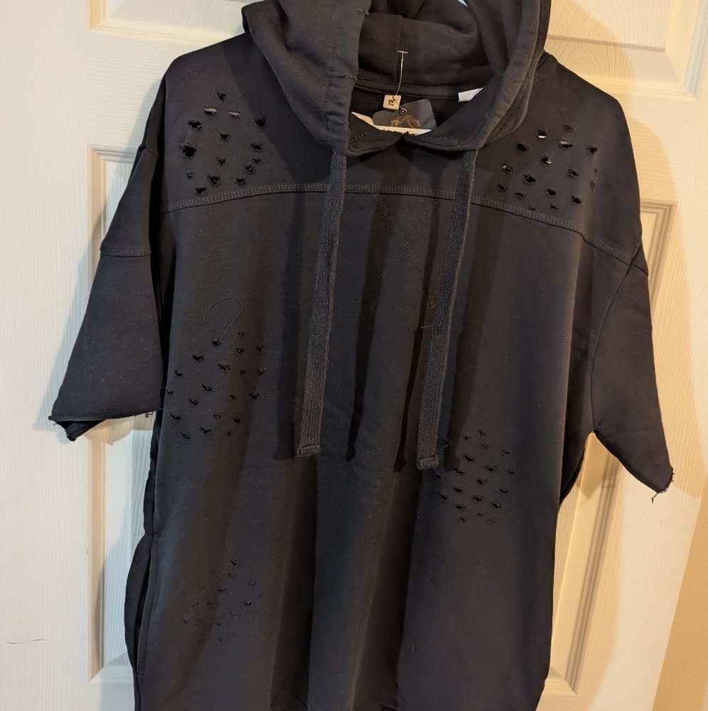 FWRD Denim & Co. Distressed Hoodie